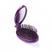 WETBRUSH POP&GO METALLIC SULENKIAMAS PLAUKŲ ŠEPETYS SU VEIDRODĖLIU Violetinė spalva